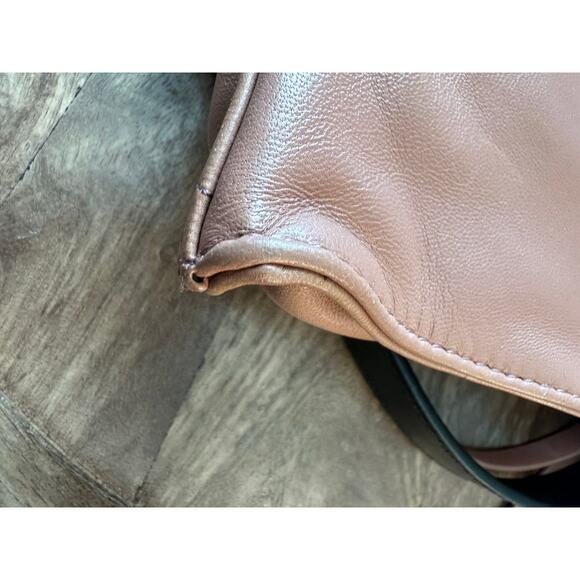 AllSaints NWT Eve Quilt Crossbody in Elasto Pink W/ Black Strap - Picture 9 of 16